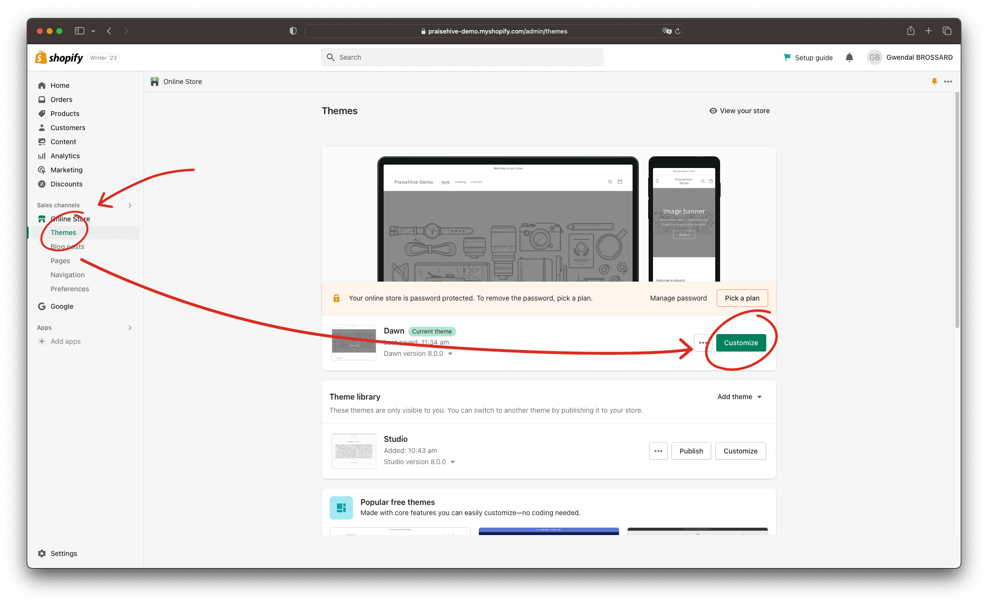 Step - 2: Insert Custom Liquid